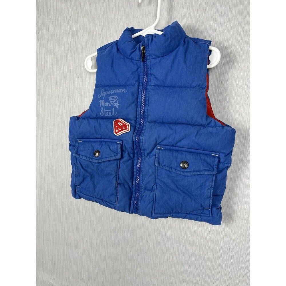 Junk Food x babyGAP Puffer Vest Toddler‎ 2T Blue Superman Streetwear